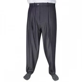 2 Pileli Klasik Pantolon Koyu Gri ( Füme ) - 1