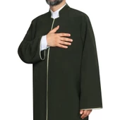 Hakim Yaka Cübbe Haki Yeşil - Sarı Biyeli - 4