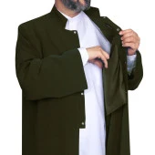 Hakim Yaka Cübbe Haki Yeşil - 2