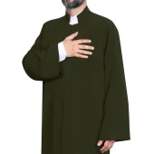Hakim Yaka Cübbe Haki Yeşil - 4
