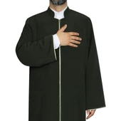 Hakim Yaka Cübbe Haki Yeşil - Sarı Biyeli - 3