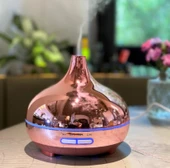 Aroma Difüzör Hava Nemlendirici Parlak RoseGold Kaplama Kumandalı Buhar Makinesi 550ml - 1