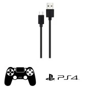 Philips Playstation 4 İle Uyumlu Joystick Şarj Kablosu UsbA to Micro 3A 45W Universal Hızlı Şarj ve Data Kablosu 2m DLC3106U thumbnail 1