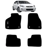 Rizline Hyundai Accent Blue  2011-2018 Halı Paspas Siyah - 1