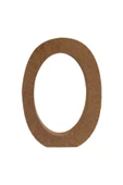 ( O Harfi 25 cm 18 mm ) Ahşap Harf, Dik Durabilir, Özel Gün, Doğum Günü, Yaş Günü Aksesuarı, Okul - 1