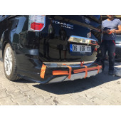 ford courier arka tampon eki - boyasız ham - 2