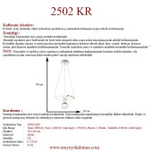 Eray Aydınlatma 2502-1 Krom Led Avize - 3