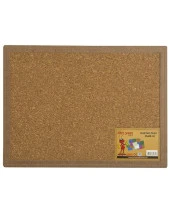 Temel 45x60 Naturel MDF Çerçeve Mantar Pano - 1