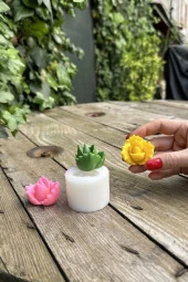 Juvenna Sukulent Mum Kalıbı (Silikon) (1 Adet) thumbnail 5