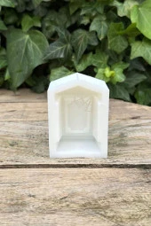 Mezar Taşı Örümcek Ağı Desenli Mum Kalıbı (Silikon) (1 Adet) thumbnail 4