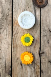 Ayçiçeği Tekli Mum Kalıbı (Silikon) (1 Adet) thumbnail 1