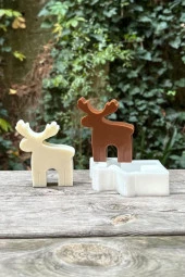 Geyik 2D Mum Kalıbı (Silikon) (1 Adet) thumbnail 5