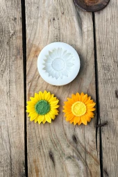 Ayçiçeği Tekli Mum Kalıbı (Silikon) (1 Adet) thumbnail 3