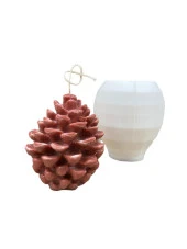 Kozalak Mum Kalıbı ( Silikon ) 1 Adet thumbnail 2