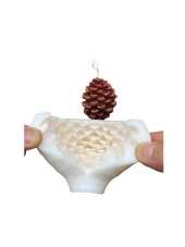 Kozalak Mum Kalıbı ( Silikon ) 1 Adet thumbnail 4