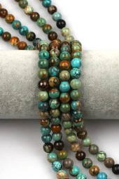 Otjinal Turkuaz Doğal Taş Dizi 8 mm Küre Kesim thumbnail 1