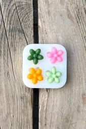 Özlem Çiçeği Dörtlü Mum Kalıbı (Silikon) (1 Adet) thumbnail 3