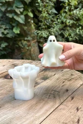 3D Hayalet Mum Kalıbı ( Silikon ) 1 Adet thumbnail 1