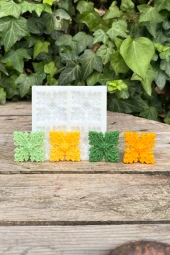 Kar Tanesi Çiçeği Dörtlü Mum Kalıbı (Silikon) (1 Adet) thumbnail 3