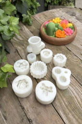 Kaktüs Set-3 Mum Kalıpları ( 9 Adet Kalıp ) ( Silikon ) 1 Adet thumbnail 3