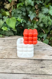 Bubble Küp Tekli Mum Kalıbı ( Silikon ) 1 Adet thumbnail 5