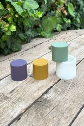 Silindir 3D Mum Kalıbı 4x4x4 ( Silikon ) 1 Adet - 2