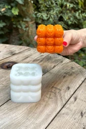 Bubble Kabak Tekli Mum Kalıbı ( Silikon ) 1 Adet - 6