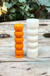 Kabak Totem Tekli Mum Kalıbı ( Silikon ) 1 Adet - 5