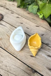 Venüs Deniz Kabuğu Şekilli Kap Kalıbı (60mmx100mmx40mm) (Silikon) ( 1 Adet ) thumbnail 3