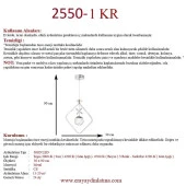 Eray Aydınlatma 2550-1 Krom Led Avize thumbnail 3