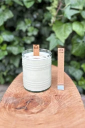 Ahşap Düz Model 15mm en x 100mm boy x 0,5mm kalınlık TERAZİ BURCU (MODEL-2) DESENLİ Mum Fitili + Sehpa thumbnail 1