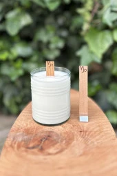 Ahşap Düz Model 15mm en x 100mm boy x 0,5mm kalınlık OĞLAK BURCU (MODEL-2) DESENLİ Mum Fitili + Sehpa thumbnail 1