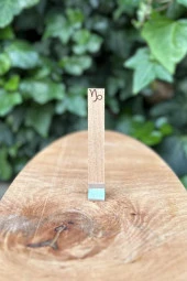 Ahşap Düz Model 15mm en x 100mm boy x 0,5mm kalınlık OĞLAK BURCU (MODEL-2) DESENLİ Mum Fitili + Sehpa thumbnail 2