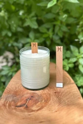 Ahşap Düz Model 15mm en x 100mm boy x 0,5mm kalınlık BALIK BURCU (MODEL-2) DESENLİ Mum Fitili + Sehpa thumbnail 1