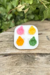 Hawai Çiçek Dörtlü Mum Kalıbı (Silikon) (1 Adet) thumbnail 2