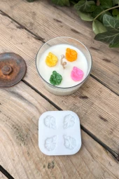 Hawai Çiçek Dörtlü Mum Kalıbı (Silikon) (1 Adet) thumbnail 3