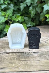 Mezar Taşı Rip Yazılı Mum Kalıbı (Silikon) (1 Adet) thumbnail 3