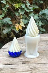 Yılbaşı Ağacı Twist Tekli Mum Kalıbı ( Silikon ) 1 Adet thumbnail 1