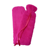 SICAK SU TORBASIBOYUN VE OMUZ ICIN  UZUN PELUŞ PEMBE 2LT TERMOFOR 75x13CM - 5
