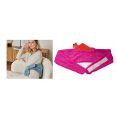 SICAK SU TORBASI BEL VE OMUZ ICIN KUSAK SEKLINDE PELUŞ PEMBE TERMOFOR 1500ML 160x22CM - 3