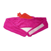 SICAK SU TORBASI BEL VE OMUZ ICIN KUSAK SEKLINDE PELUŞ PEMBE TERMOFOR 1500ML 160x22CM - 4