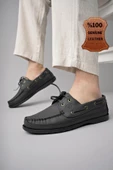 Muggo Sidro Garantili Hakiki Deri Erkek Günlük Klasik Casual Ayakkabı - 9