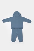 Bebek Kapüşonlu Ceket ve Pantolon Takımı, %100 Organik Pamuk, Bebek ve Yenidoğan Serisi - CSY8005 - 5