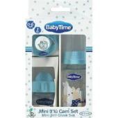 Babytime BT516 Mini 3'lü Cam Biberon Set 0-6 Ay Karma Renk - 2