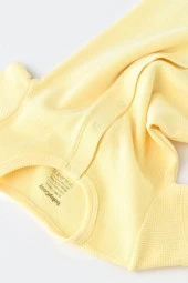 Bebek Şort Kollu Tulum, %100 Organik Pamuk, Bebek ve Yenidoğan Serisi - CSYW1016 - 3