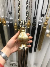 NİVEMESHOME SİYAH-BEJ KARMA SAÇAKLI TAVAN TOPLAMA BRAÇOL - 3
