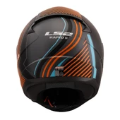 LS2 RAPID 2 EXTRA MAT GRİ-NEON TURUNCU KASK - 4