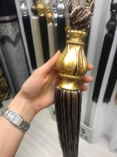 NİVEMESHOME KAHVE-BEJ KARMA SAÇAKLI TAVAN TOPLAMA BRAÇOL - 1