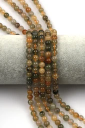 Rutil Kuvars Doğal Taş Dizi 6 mm Küre Kesim thumbnail 1