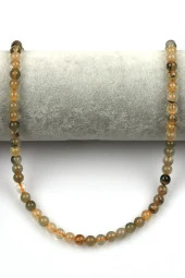 Rutil Kuvars Doğal Taş Dizi 6 mm Küre Kesim thumbnail 2